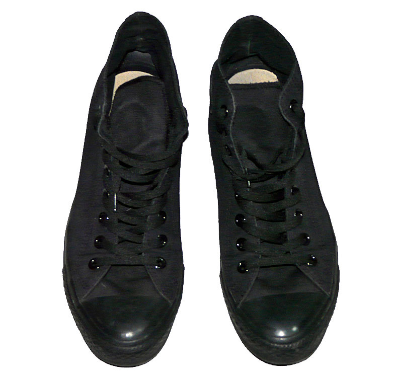 即決 CONVERSE（コンバース）ALL STAR チャックテイラー ハイカットスニーカー ■メンズ 26.5 ■オールスター Chuck Taylor Hi BLACKMONOの画像7