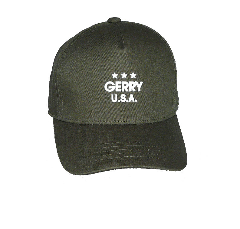 GERRY U.S.A.（ジェリー）キャップ カーキグリーン系 ■フリーサイズ メンズ/レディース ■コットン ベースボールキャップ サイズ調整可能_画像3