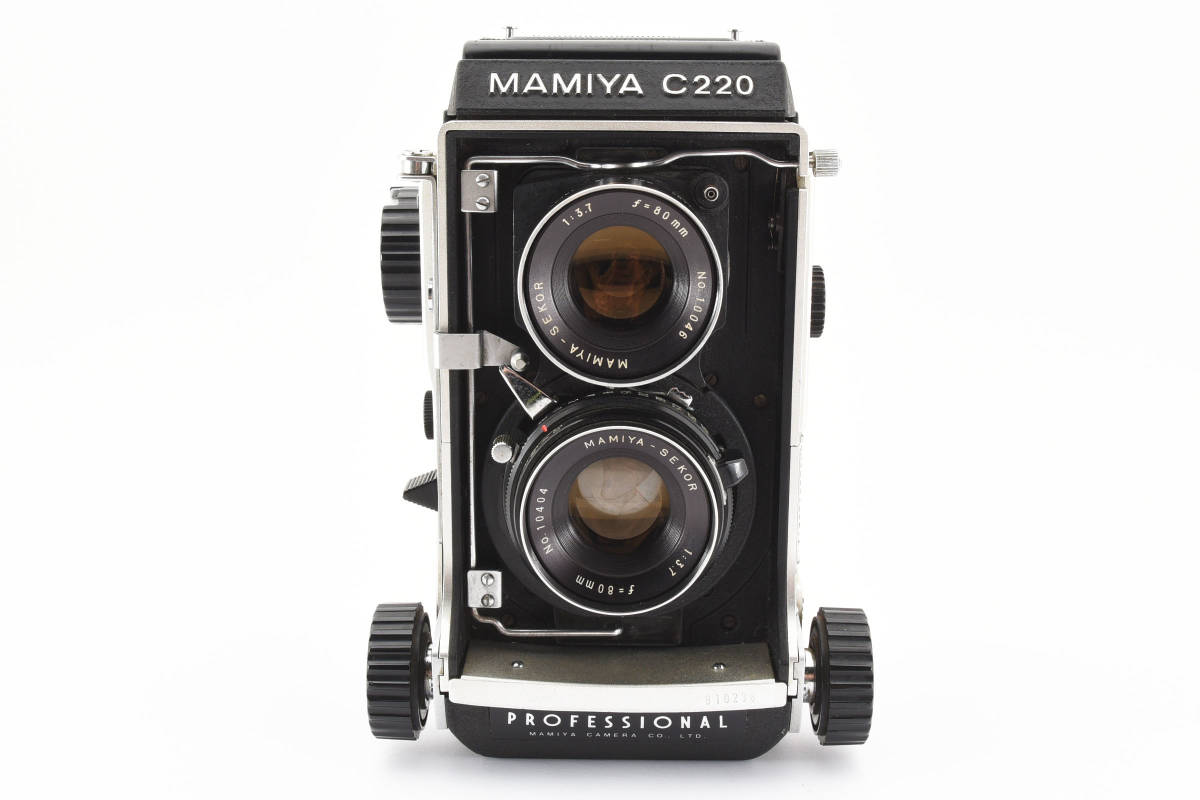 **[ exterior beautiful goods!] #2063856 Mamiya C220 Professional + MAMIYA-SEKOR 80mm F3.7 Mamiya twin-lens reflex camera medium size film camera **
