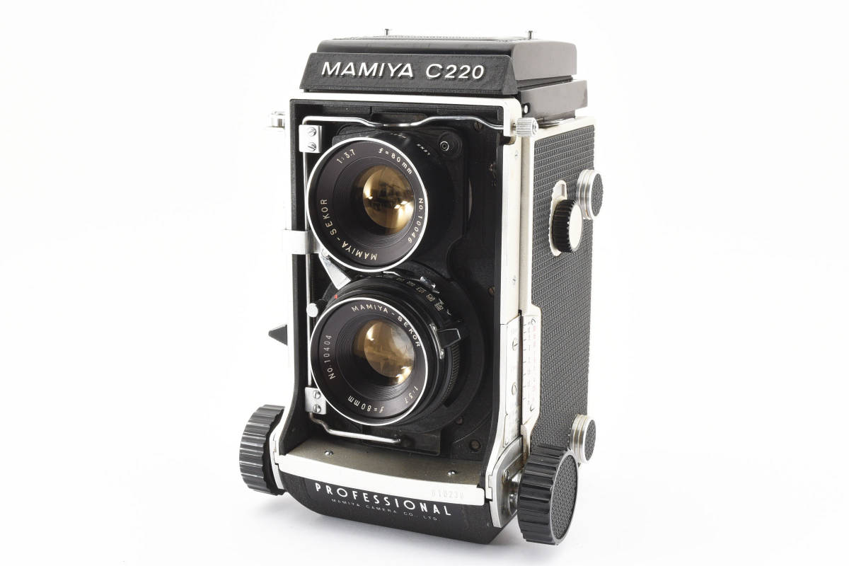 **[ exterior beautiful goods!] #2063856 Mamiya C220 Professional + MAMIYA-SEKOR 80mm F3.7 Mamiya twin-lens reflex camera medium size film camera **