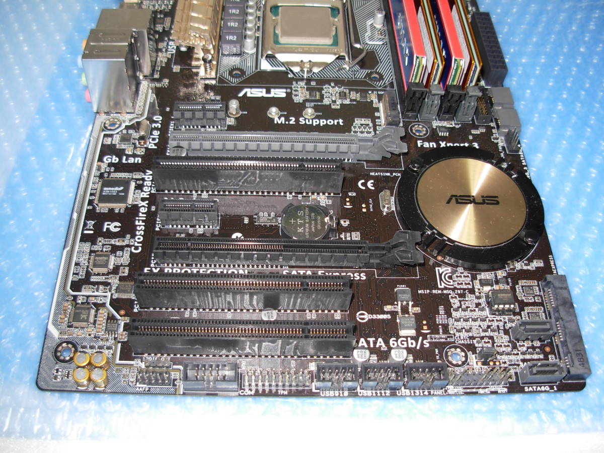 【送料込】中古動作品 ASUS H97-PRO INTEL CORE i5-4570TE DDR3 16GB メモリ CPUクーラー/グラフィックボードおまけ LGA1150_画像5