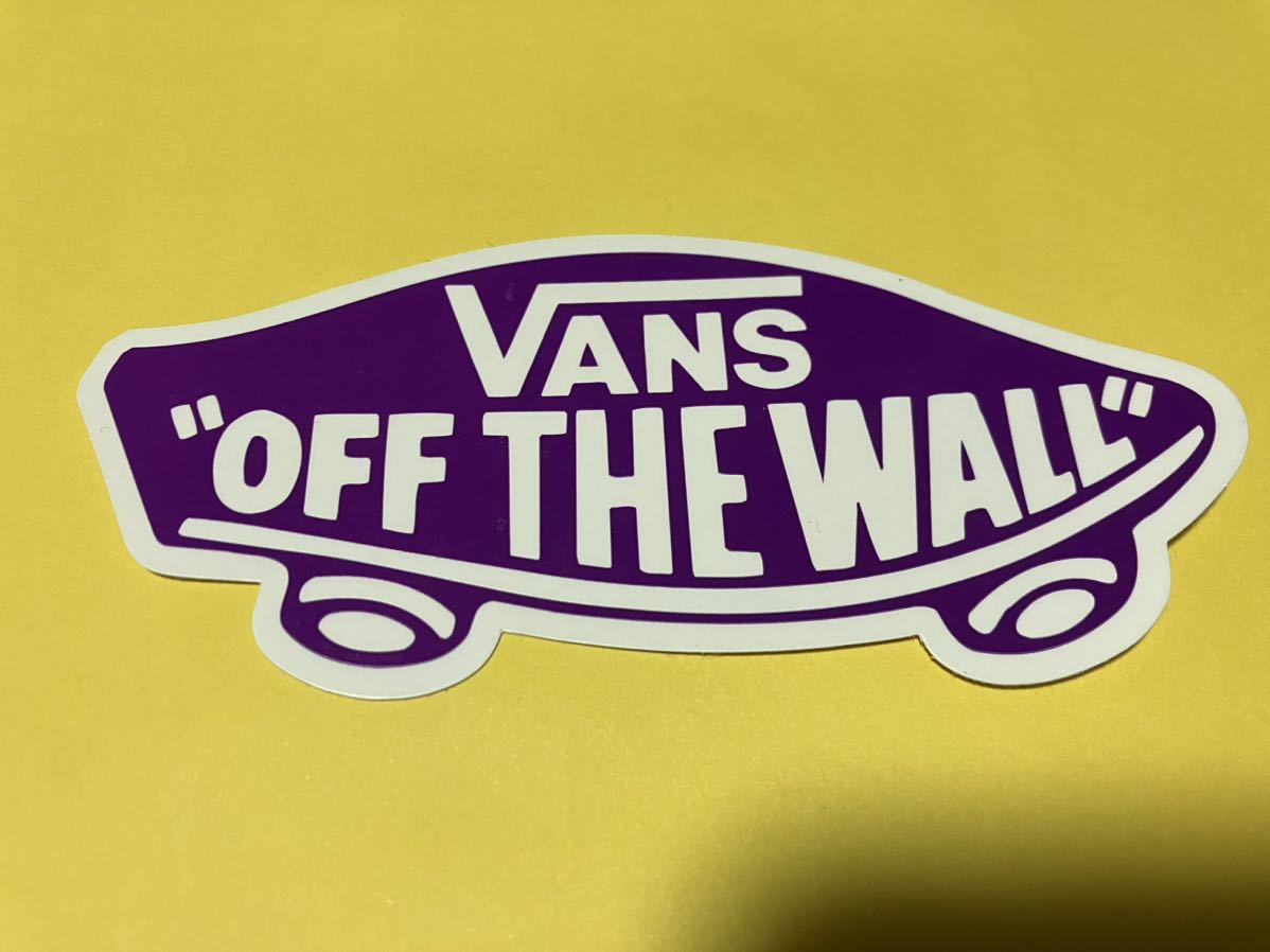 未使用VANS　ステッカーパープル横12㎝　バンズ　ヴァンズ　OFF THE WALL_画像1