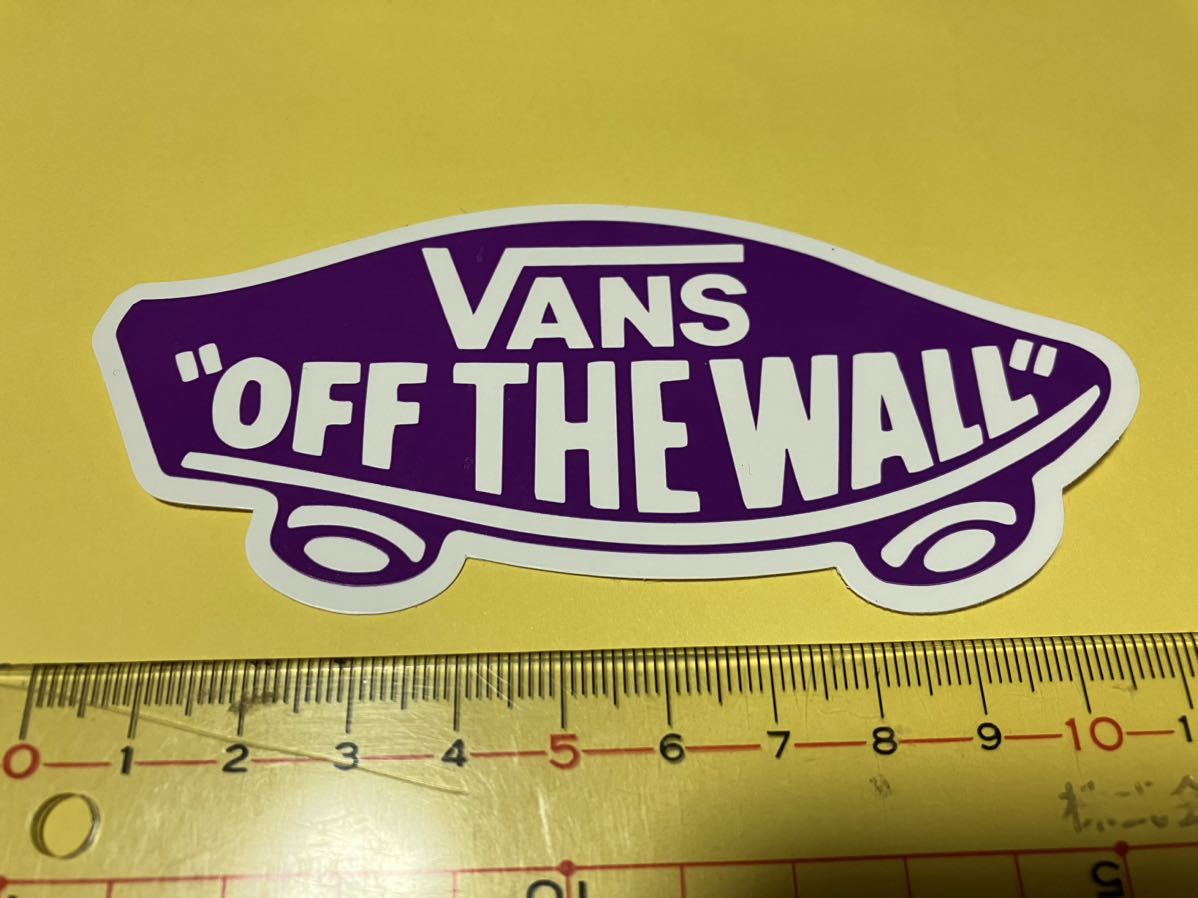 未使用VANS　ステッカーパープル横12㎝　バンズ　ヴァンズ　OFF THE WALL_画像2