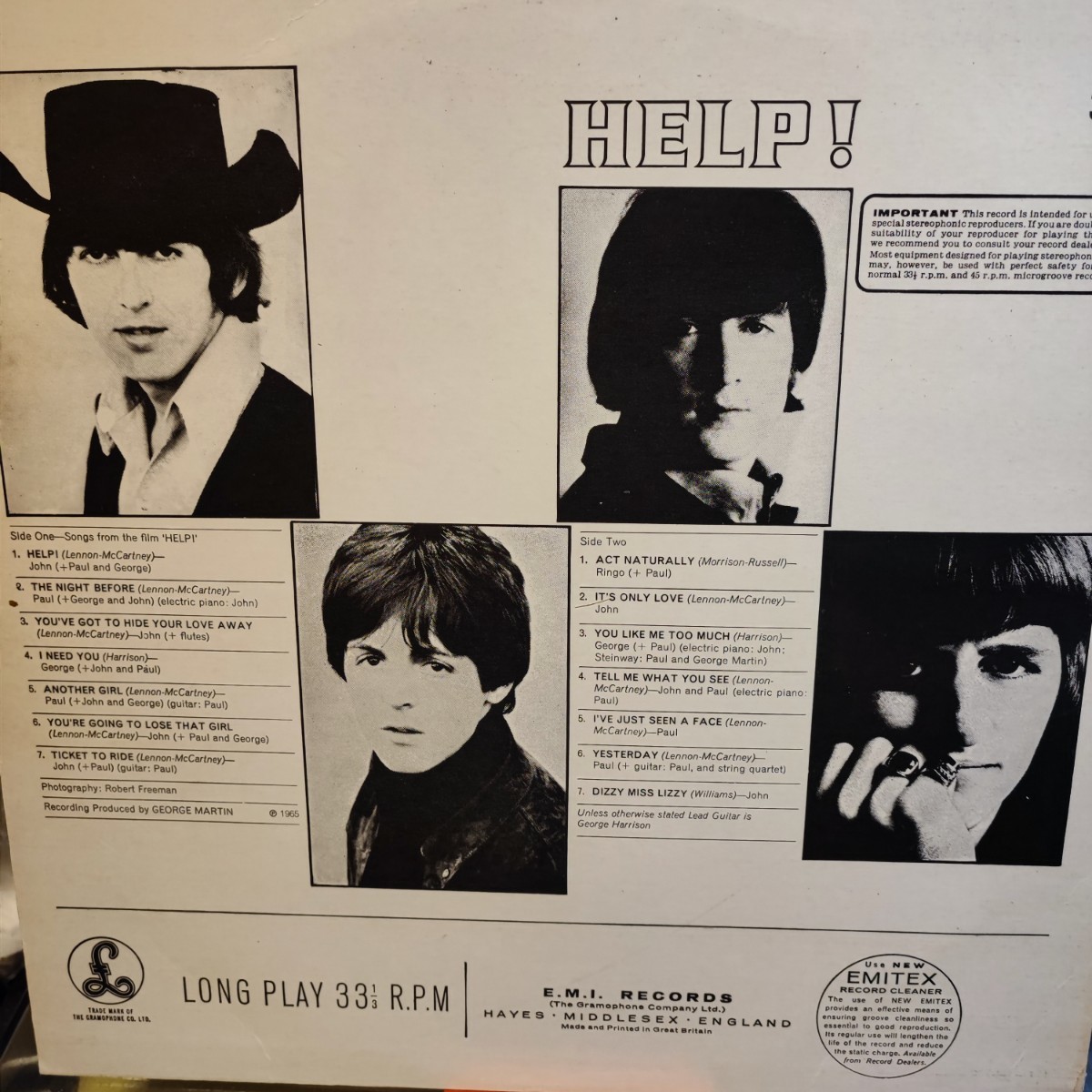 LP UK 2EMI BOX HELP The Beatles help Beatles ALL RIGHT RIM этикетка mato4/4 двусторонний HTM печать 