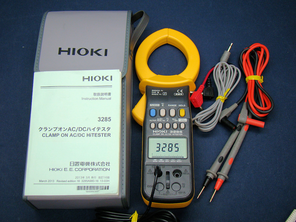 HIOKI 日置 3285 クランプオンハイテスタ AC/DC 交流/直流 電圧/電流 電流計 電圧計 中古