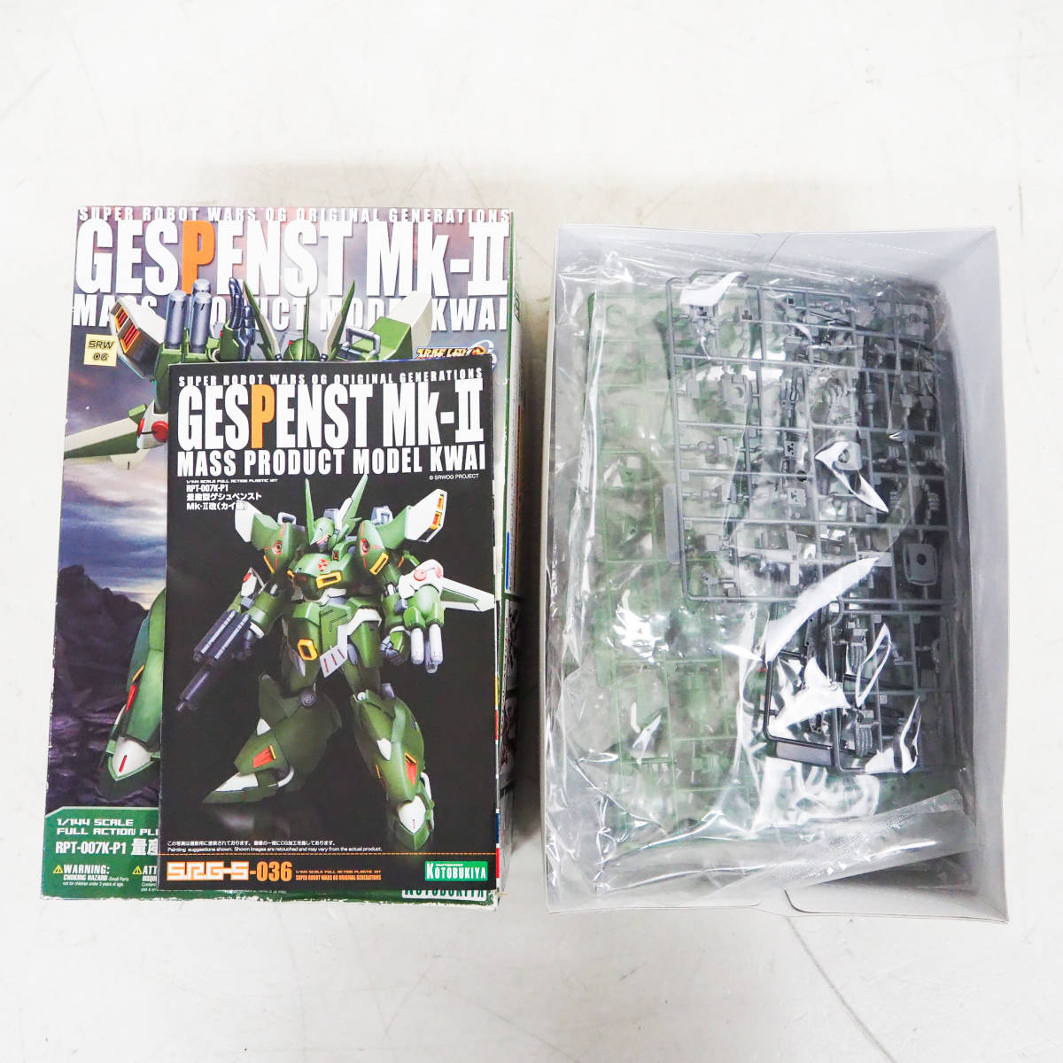 未組立品 コトブキヤ 1/144 量産型ゲシュペンストMK-II改 カイ機 RPT-007K-P1 スーパーロボット大戦OG S.R.G-S036 プラモデル K4196_画像2