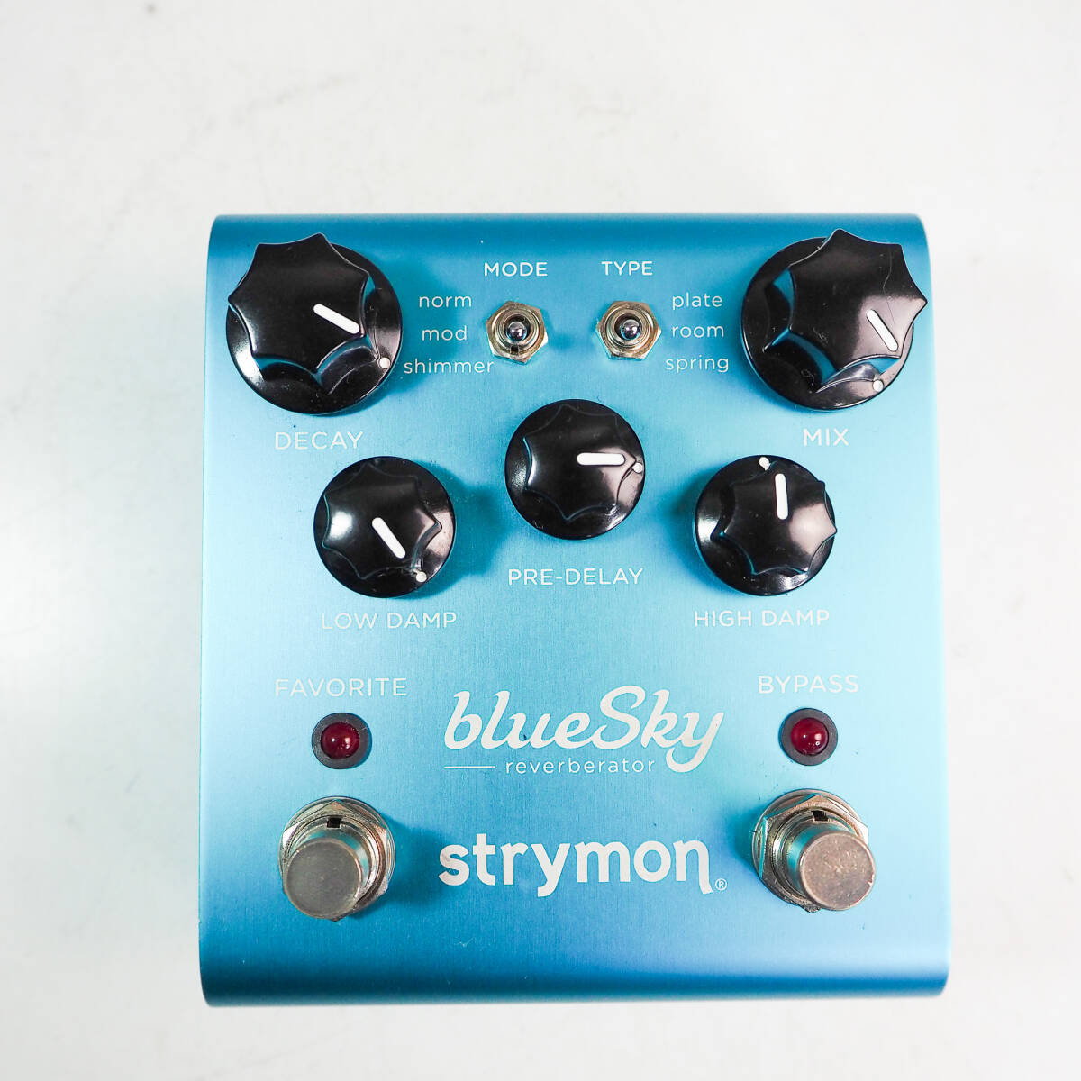 strymon ストライモン blueSky ブルースカイ V1 reverbrator リバーブ ギター エフェクター K4445_画像2