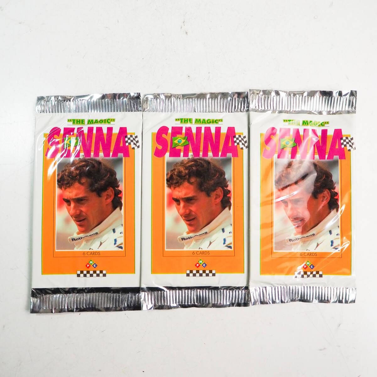 未開封品 PMC THE MAGIC SENNA 3点セット アイルトン・セナ・ダ・シルバ トレーディングカード グッズ コレクション F1 K4457_画像1