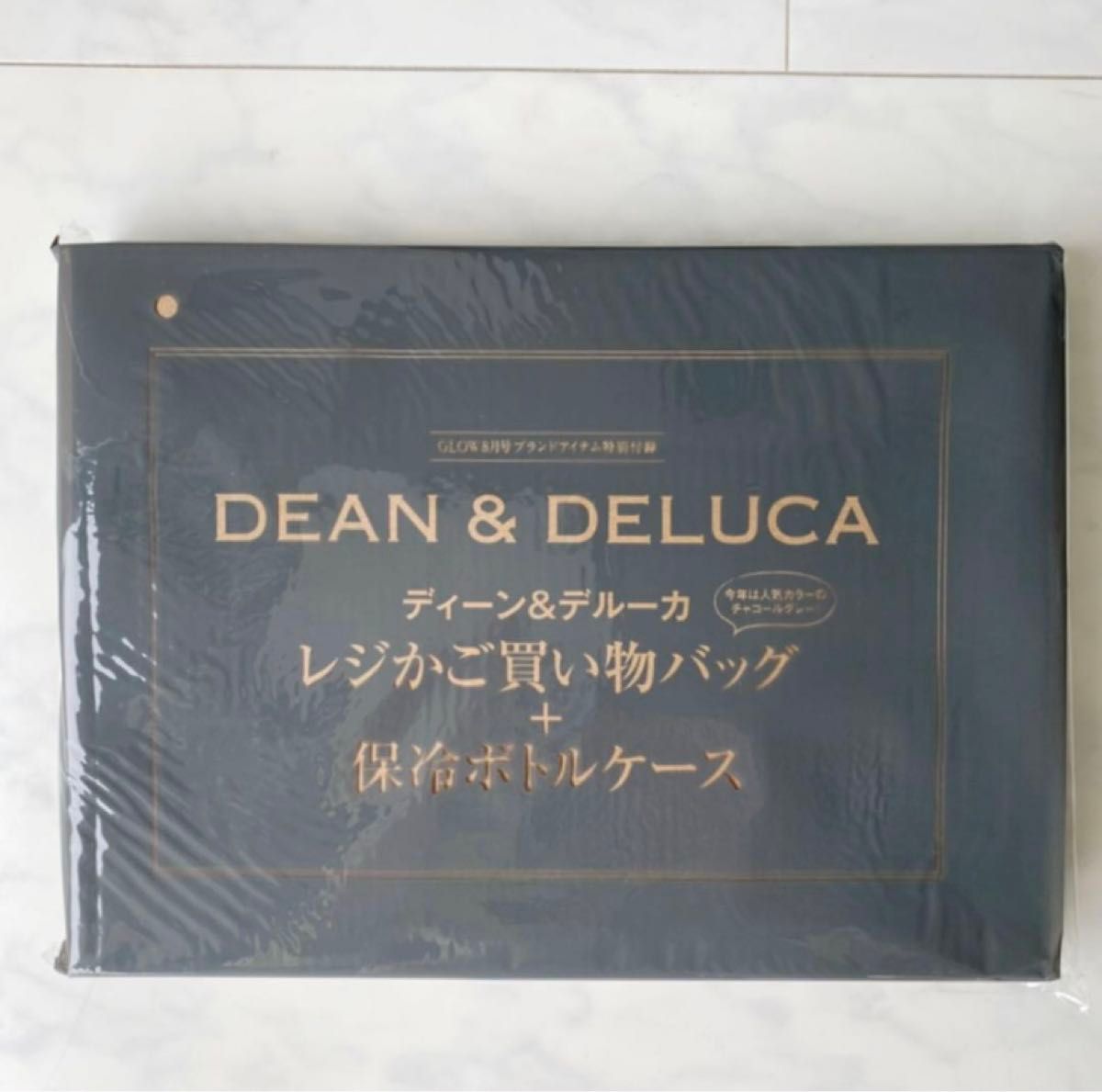 DEAN&DELUCA レジかご買物バッグ＋保冷ボトルケース　グレー　☆