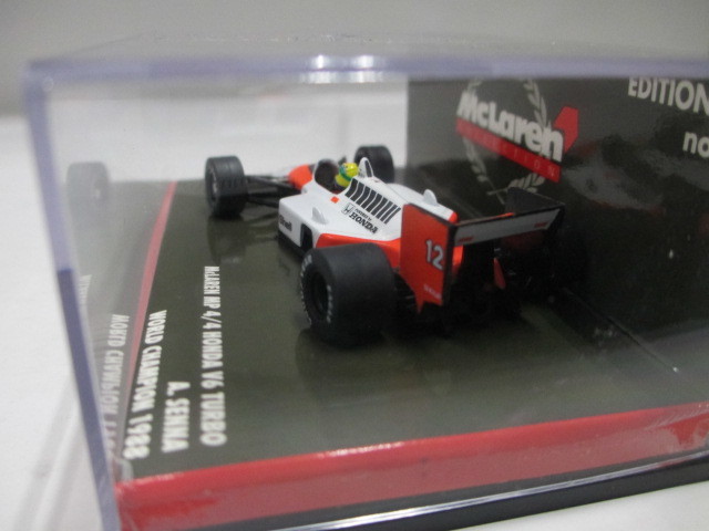 新品　1/64　ミニチャンプス　マクラーレン　MP4/4　ホンダ　V6　ターボ　アイルトンセナ　絶版_画像5