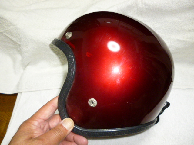 ヴィンテージ ヘルメット80s GRANT目深 XL位　ジェットヘルメットおまけ付_画像7