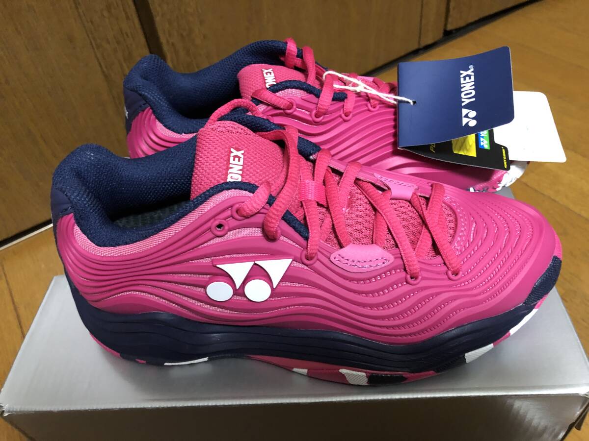 新品 YONEX POWER CUSHION FUSIONREV 5 WOMEN GC テニスシューズ ROSE PINK 22cm