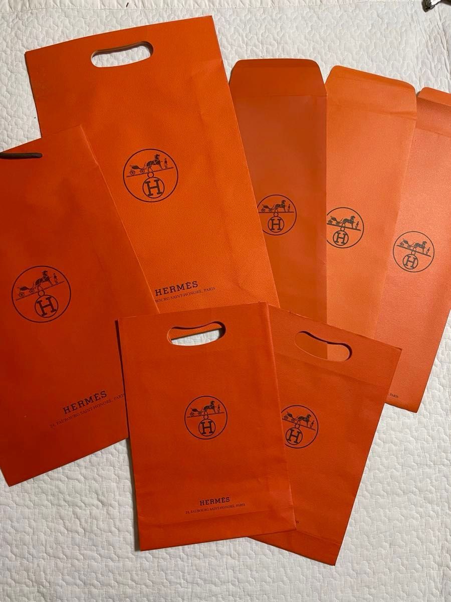 エルメス　紙袋　7枚セット プレゼント HERMES Hermes 紙袋 ショッパー ショップ袋