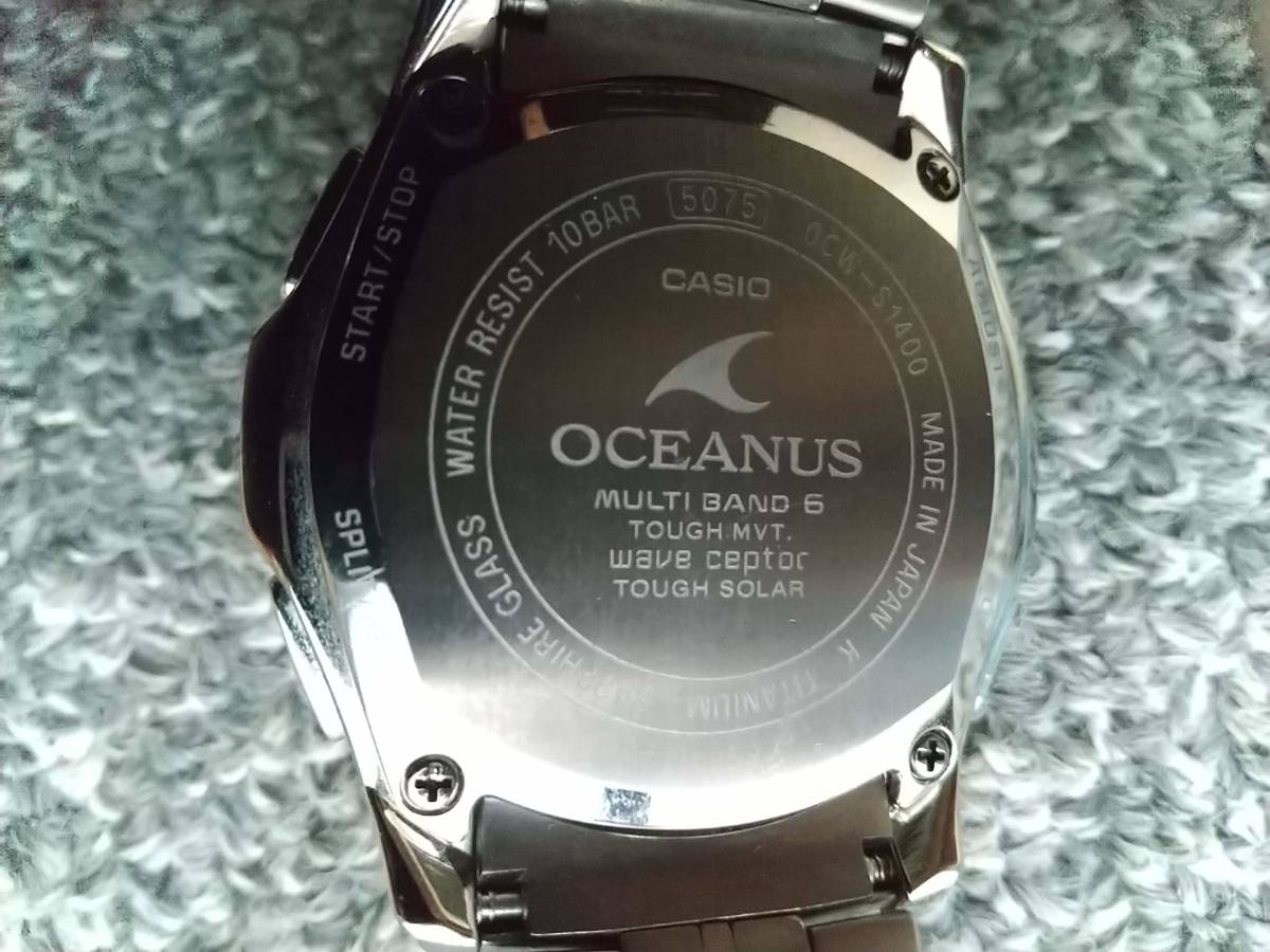 オシアナスマンタ oceanus manta OCW-S1400-1AJF ソーラー電波　稼働品 CASIO_画像2