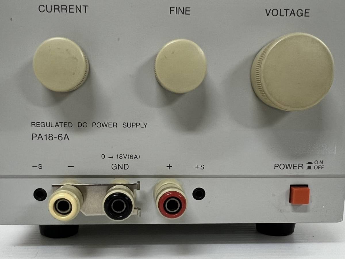 (JT2402）KENWOOD 直流安定化電源 REGULATED DC POWER SUPPLY PA18-6A 　中古_画像5