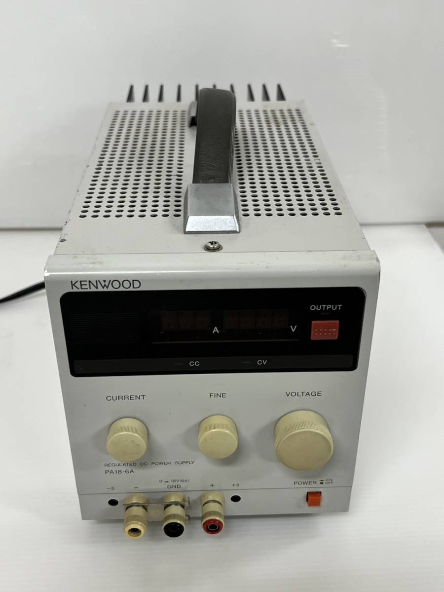 (JT2402）KENWOOD 直流安定化電源 REGULATED DC POWER SUPPLY PA18-6A 　中古_画像4