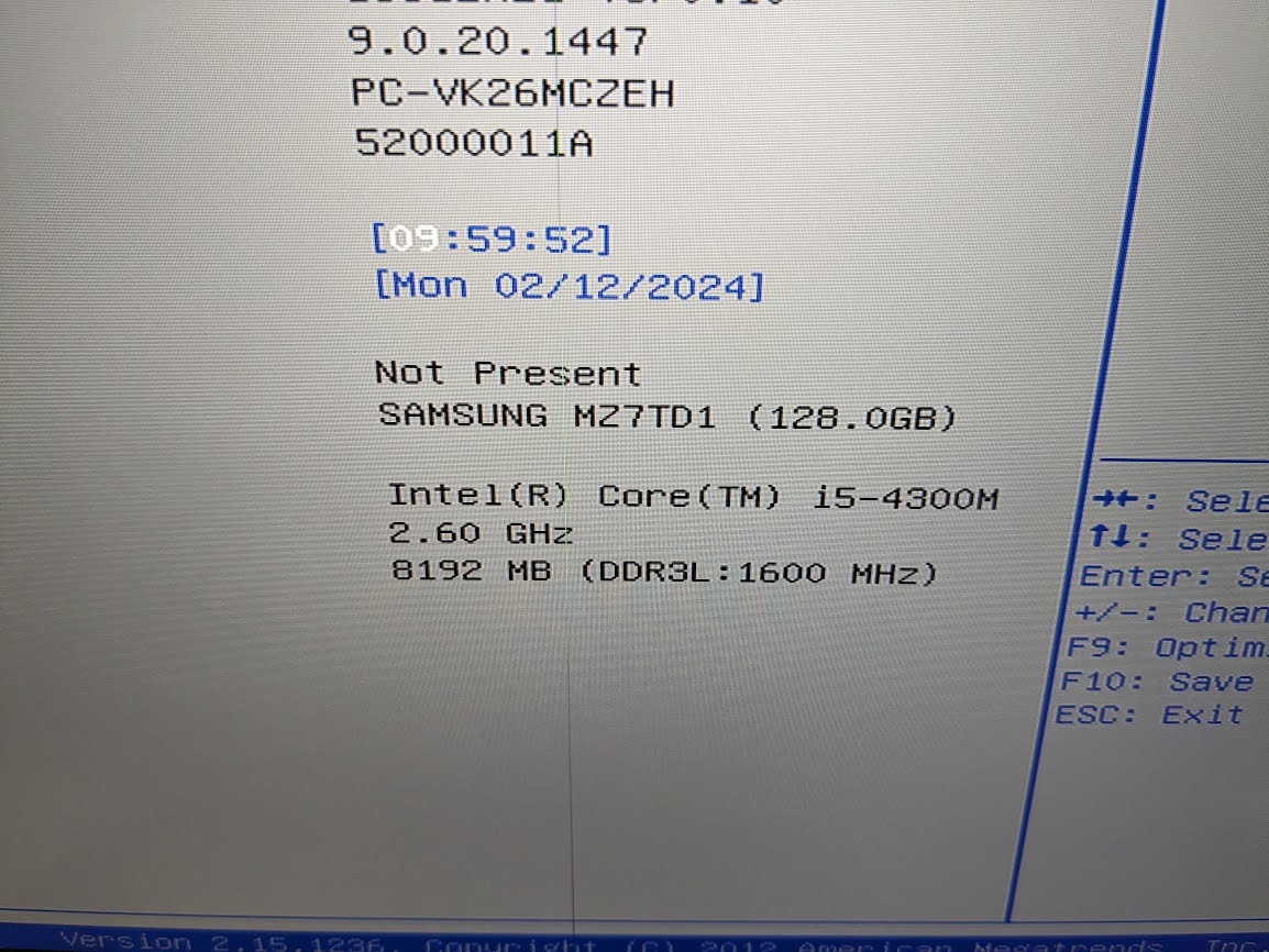 ★ジャンク NEC VersaPro PC-VK26MCZEH Core i5-4300M 2.60GHz DDR3 8GB 128GB_画像3