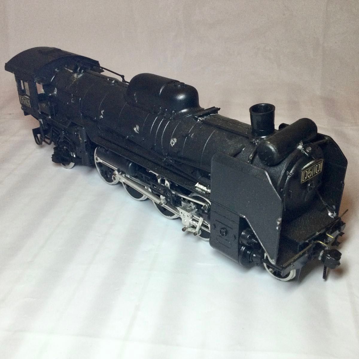 D51 蒸気機関車 1/50 陳列ケース付き 大滝　絶版 未完成現状品