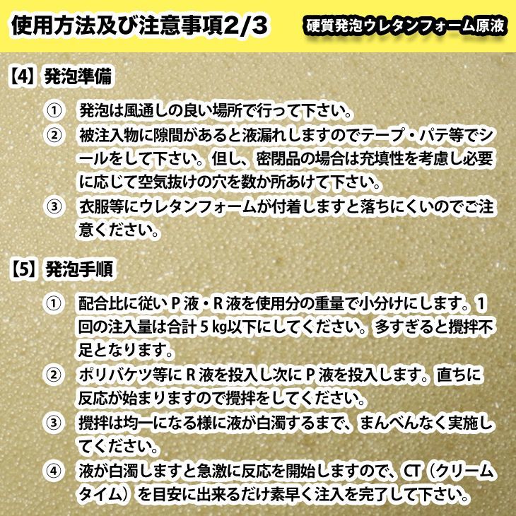 PROST 硬質発泡ウレタンフォーム原液/30倍 1kgセット/FRP 樹脂 補修 Z25_画像7