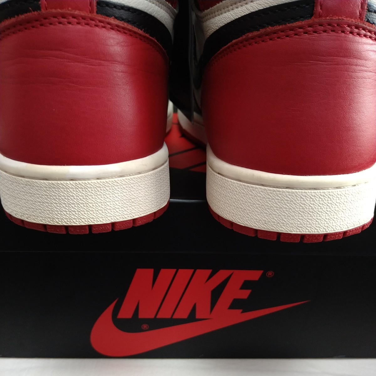 Nike Air Jordan 1 Retro High OG Bred Toe　ナイキ　エアジョーダン1　レトロハイ　OG　US10　28.0cm　送料無料　黒タグ付き