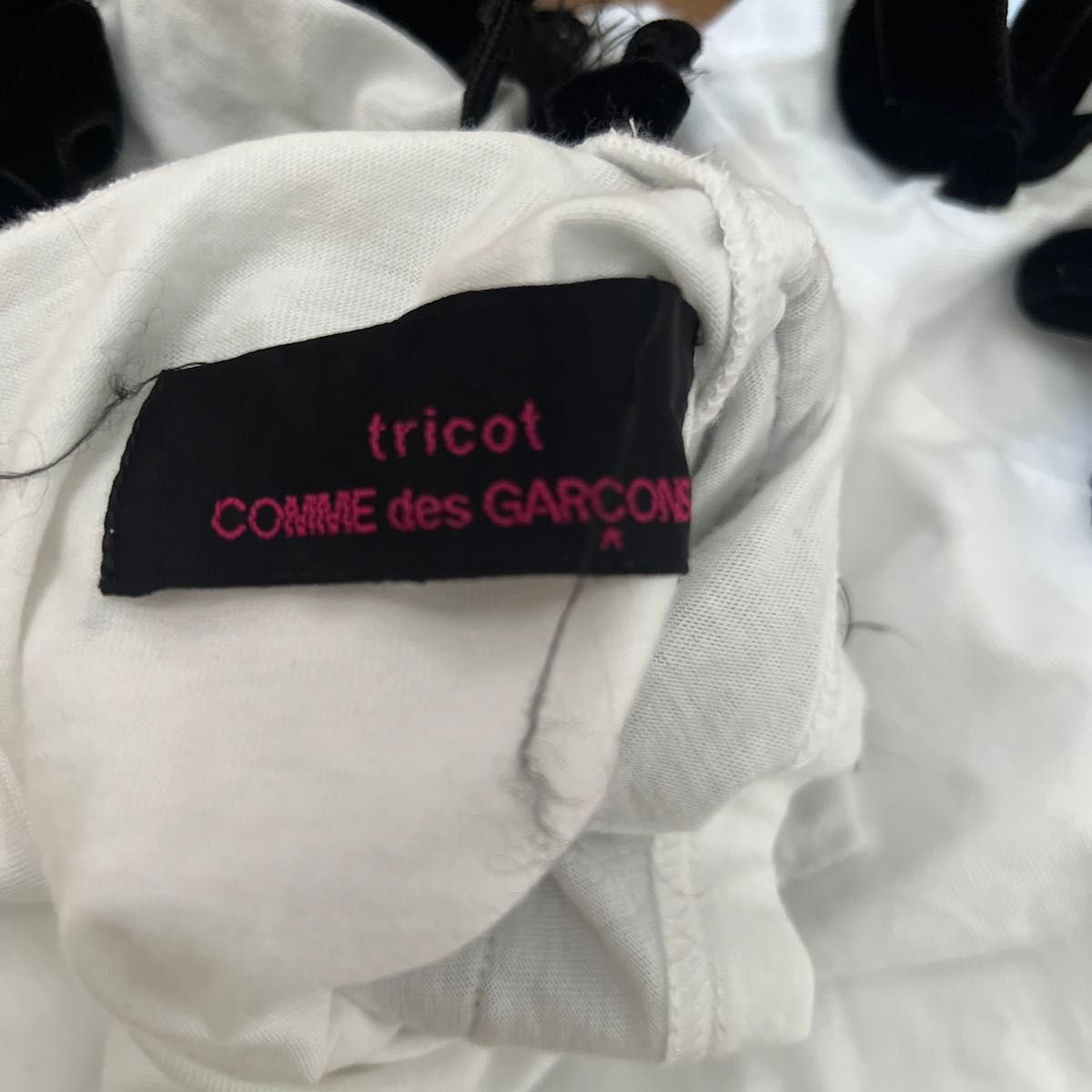 trico COMME des GARONSトリコスペシャルリボンカットソー＃TAO＃コムデギャルソンガール