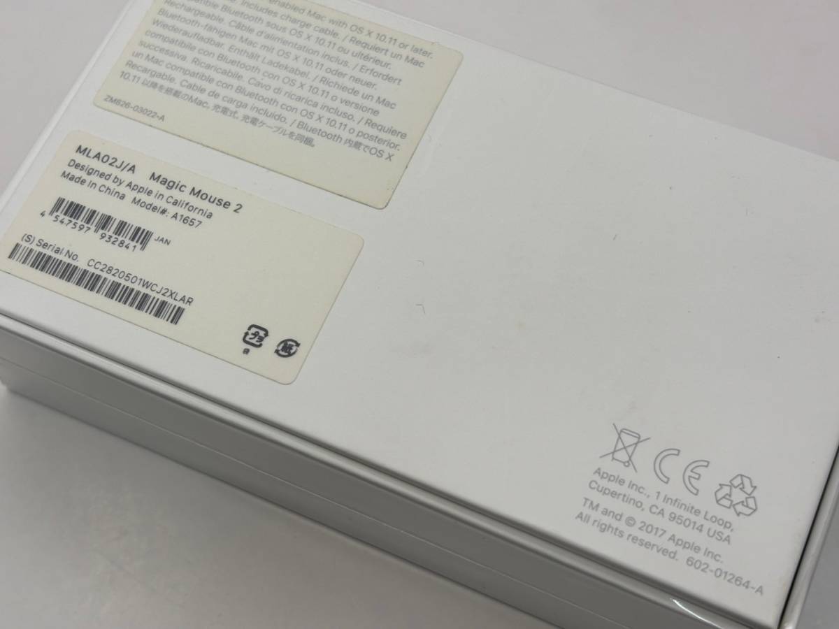 KT011496【爆速発送・土日発送可】Apple アップル Magic Mouse2 マジックマウス2 MK2E3J/A A1657 無線(ワイヤレス) /Bluetooth_画像3