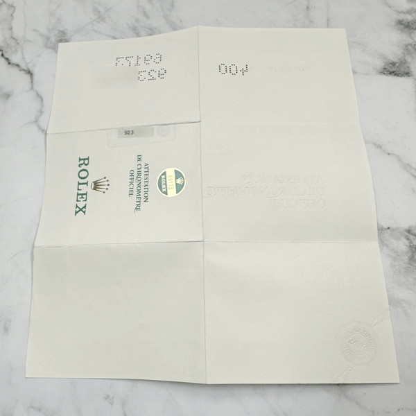 中古　ROLEX/ロレックス　純正付属品　ギャランティー/国際保証書　69173　9番代_画像2