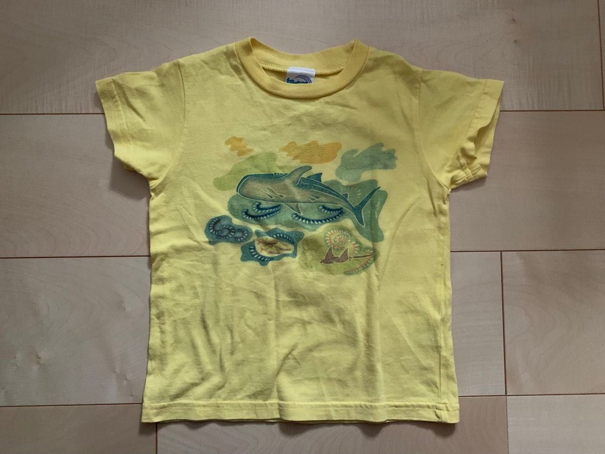 <沖縄美ら海水族館>ジンベイザメ　半袖Tシャツ　100