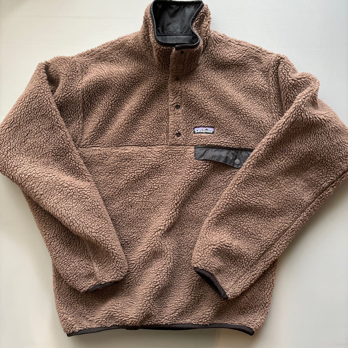 patagonia リバーシブルスナップT プルオーバー ブラウン patagonia リバーシブルスナップT プルオーバー ブラウン