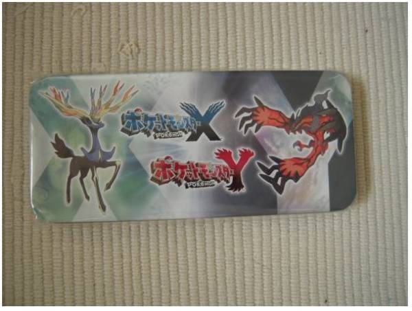 ☆３ＤＳ　ポケットモンスターＸ・Ｙ　ヤマダ電機特典　缶ペンケース　未開封新品☆_画像1