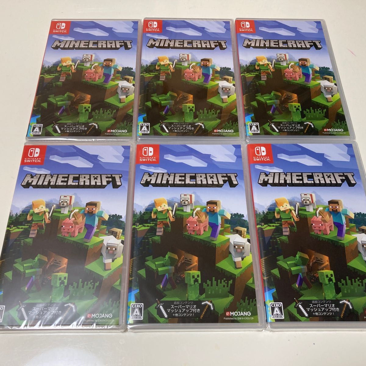Switch マインクラフト Minecraft 6本セット 新品未開封 6本セット Minecraft Switch マインクラフト
