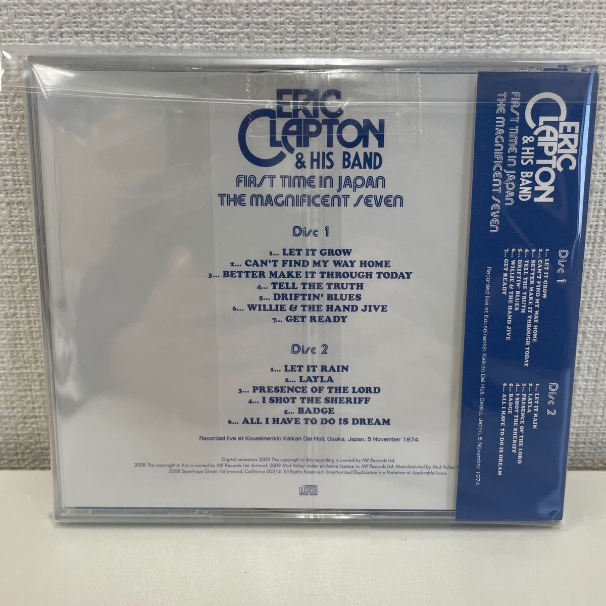 【1円スタート】 エリック・クラプトン 大阪の七人 CD2枚組 完全生産限定版 帯付き_画像2