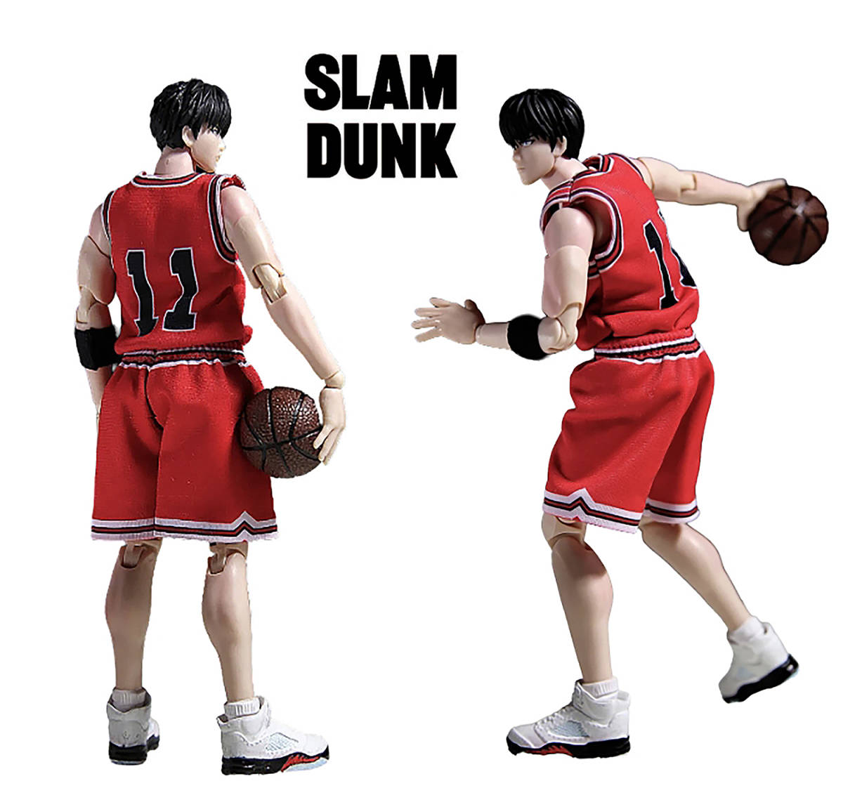 【レア！】新品未開封 スラムダンク 流川楓 可動 アクションフィギュア 1/10 赤ユニフォーム SLAMDUNK ACTION FIGURE  非s.h.figuarts figma