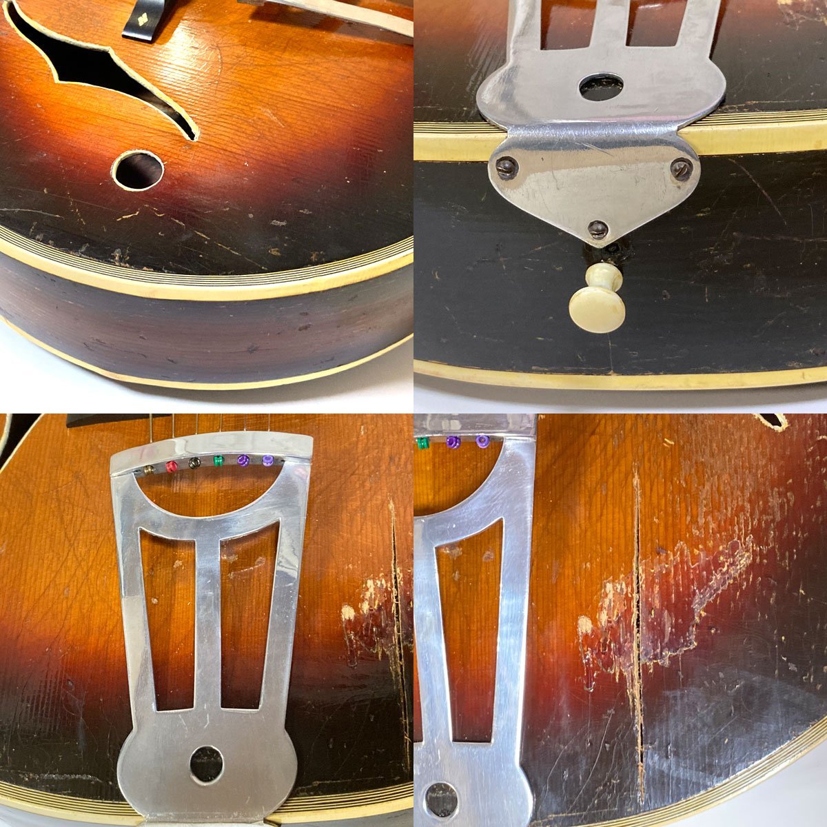 Gibson GUARANTEED KALAMAZOO MICHIGAN U.S.A. (1930年代～40年代前半) フルアコ アコースティックギターの画像6