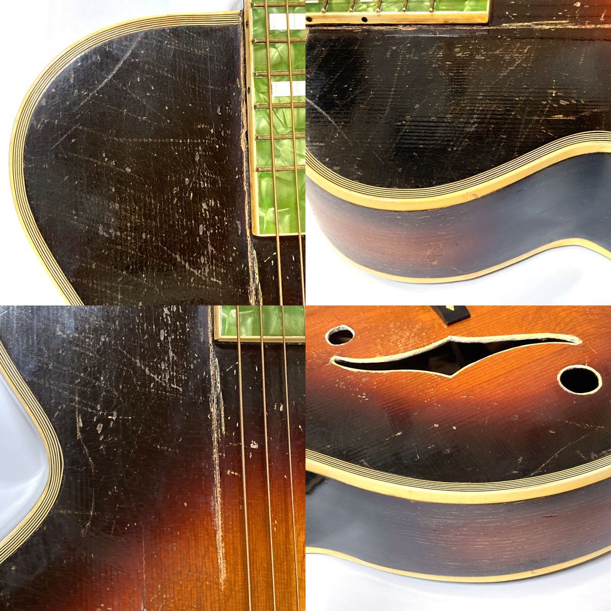 Gibson GUARANTEED KALAMAZOO MICHIGAN U.S.A. (1930年代～40年代前半) フルアコ アコースティックギターの画像5