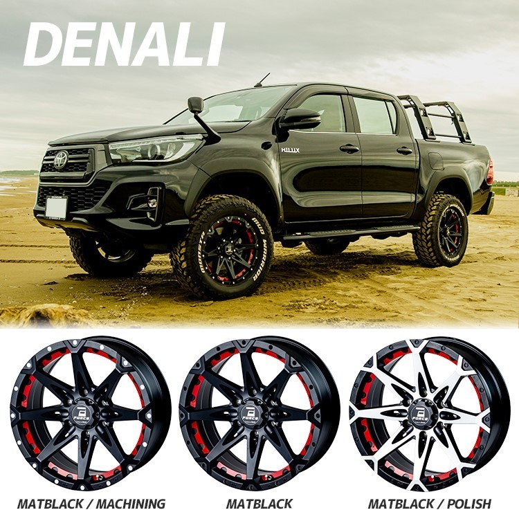 4本セット フォース デナリ DENALI 17x7.5J 5/127 +38 MBK ヨコハマ ジオランダー M/T G003 285/70R17 ジープ ラングラー JL JK_画像3