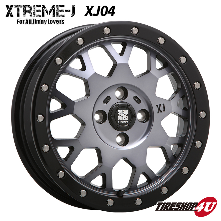 4本セット XTREME-J XJ04 14x4.5J 4/100 +43 GBM YOKOHAMA GEOLANDAR X-AT G016A 155/65R14 BL 軽自動車 N-BOX ワゴンR スティングレー_画像2