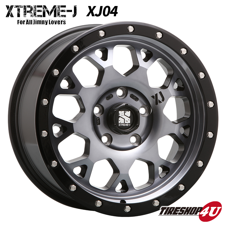 4本セット XTREME-J XJ04 17x7.0J 5/127 +35 GBM BFGoodrich Mud-Terrain T/A KM3 265/70R17 ブラックレター ジープ ラングラー JL JK_画像2