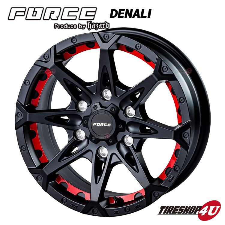 4本セット フォース DENALI デナリ 16x6.5J 6/139.7 +38 MB MONSTA モンスタ RTハイブリッド R/T 215/65R16 WL ハイエース 200系_画像2