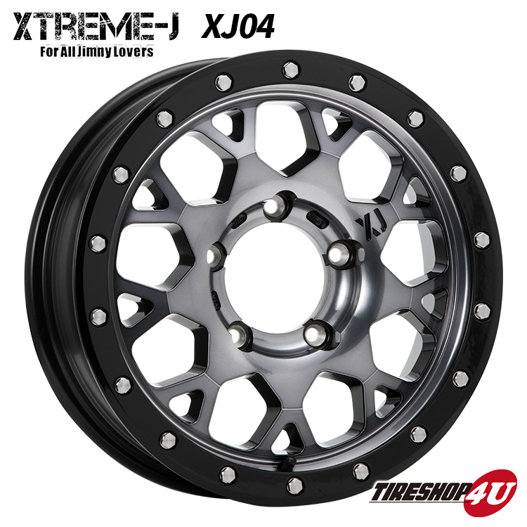 4本セット XTREME-J XJ04 16x5.5J 5/139.7 +22 GBM TOYO トーヨー プロクセス CL1SUV 175/80R16 ジムニー JB64 JB23 W_画像2