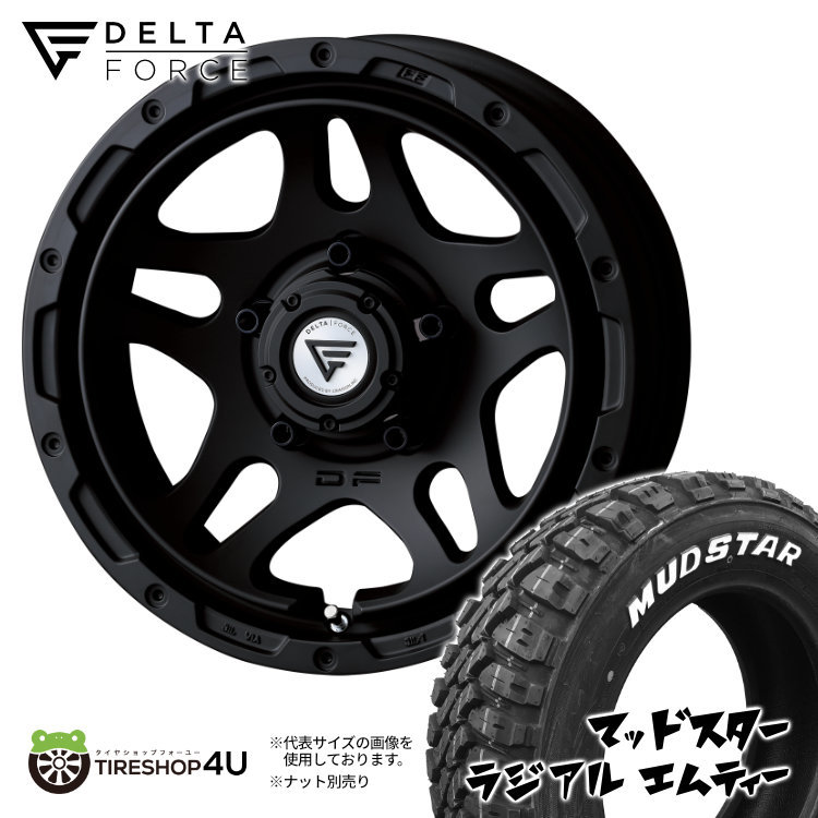 4本セット デルタフォース オーバーランダー OVERLANDER 16x6.0J 5/139.7 -5 MB MUDSTAR マッドスター ラジアル M/T 225/70R16 WL シエラ_画像1