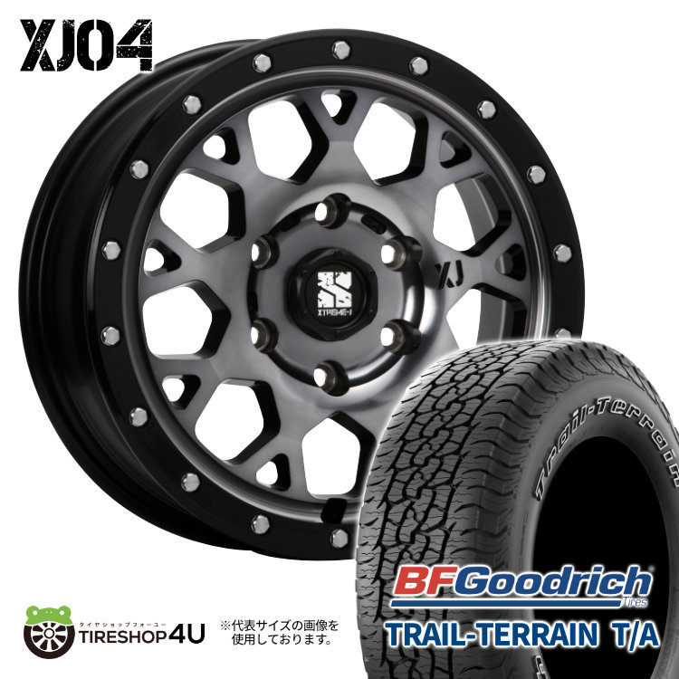 4本セット XTREME-J XJ04 18x8.0J 6/139.7 +20 GBM BFグッドリッチ トレイルテレーン T/A 265/60R18 WL プラド ハイラックス_画像1