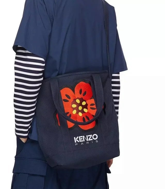 KENZO ケンゾー ショルダーバッグ トートバッグ Boke Flower レディース カジュアル ショッピング ネイビー_画像10