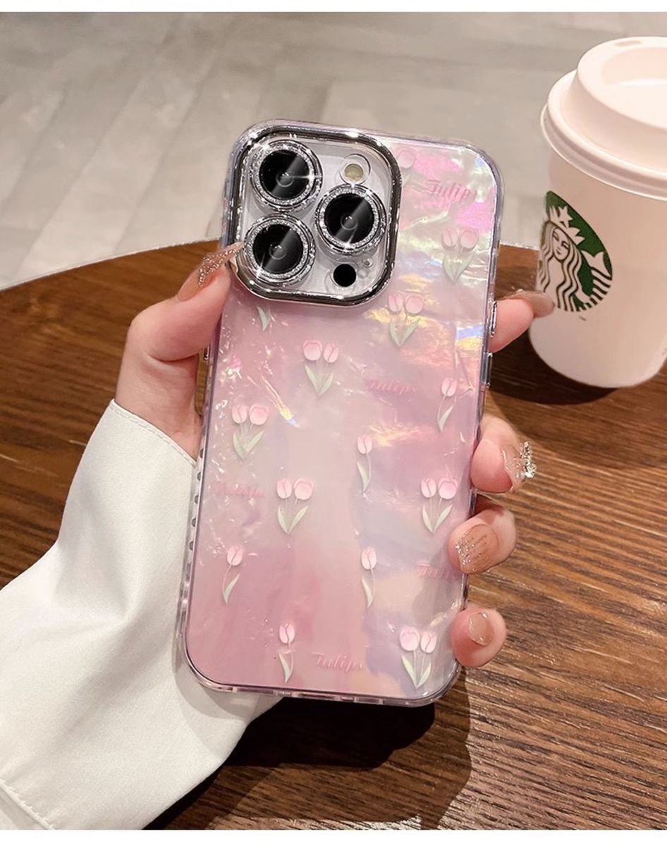 iPhone 13/14ケース　スマホカバー　アイホン　キラキラ　おしゃれピンク 軽量