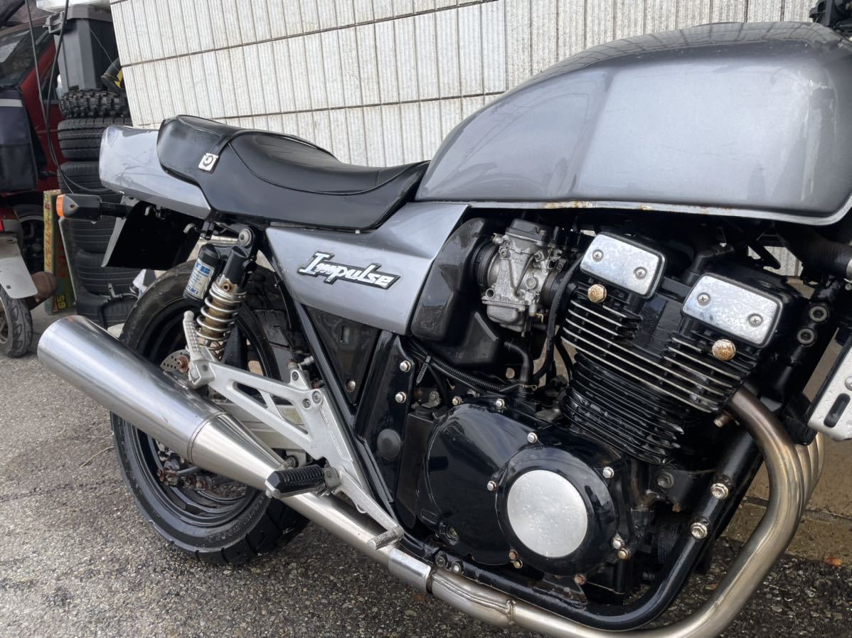 10,000km☆実走行☆GSX400 インパルス GK79A スズキ☆レストアベース☆検)CB CBX GSX FX XJ GPZ GS XJR ZRX イナズマ ゼファー 400|代購幫