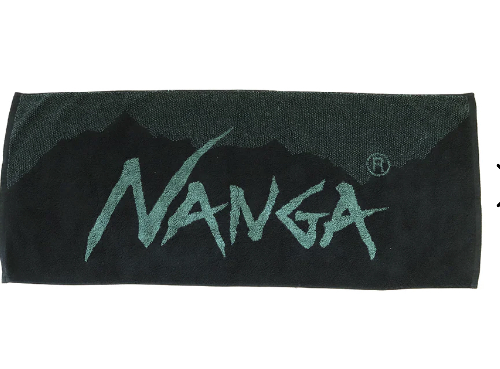 新品 未使用 ナンガロゴフェイスタオル FOREST×BLK NANGA LOGO FACE TOWEL 1の画像2