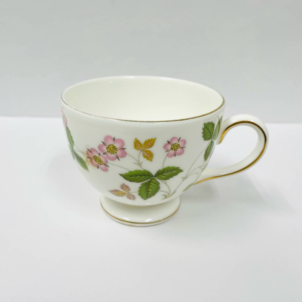 C-02183SI 【1円スタート】 WEDGWOOD ウェッジウッド カップ&ソーサー ワイルドストロベリー デミタスカップ クタニクレーン ジャスパー_画像4