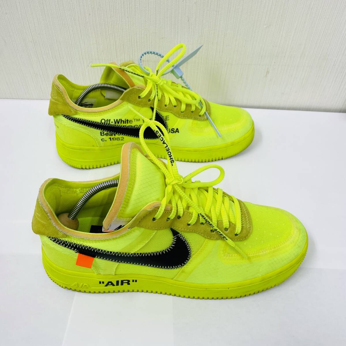 C-67709I NIKE ナイキ OFF-WHITE オフホワイト THE10 AIR FORCE 1 LOW AO4606-700 サイズ 27.5cm エアフォースワンロー スニーカー 箱付き_画像5