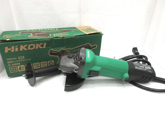 ☆HiKOKI ハイコーキ 電気ディスクグラインダ 100mm G10SH6 1100W 美品 工具 DIY 簡易動作確認済み☆