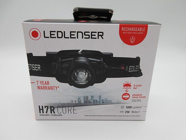 ◆LEDLENSER レッドレンザー H7R CORE LED USB充電式 ヘッドライト 1000ルーメン ヘッドランプ 懐中電灯 未使用品